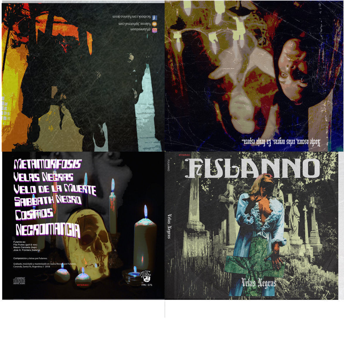 FULANNO - "VELAS NEGRAS" CD Compact Disc