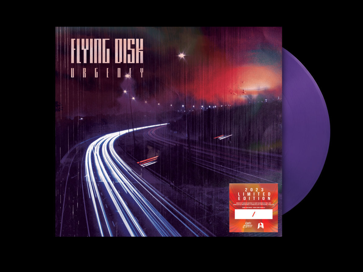 FLYING DISK - "URGENCY" (2023 Remixed & Remastered) Purple Vinyl LP