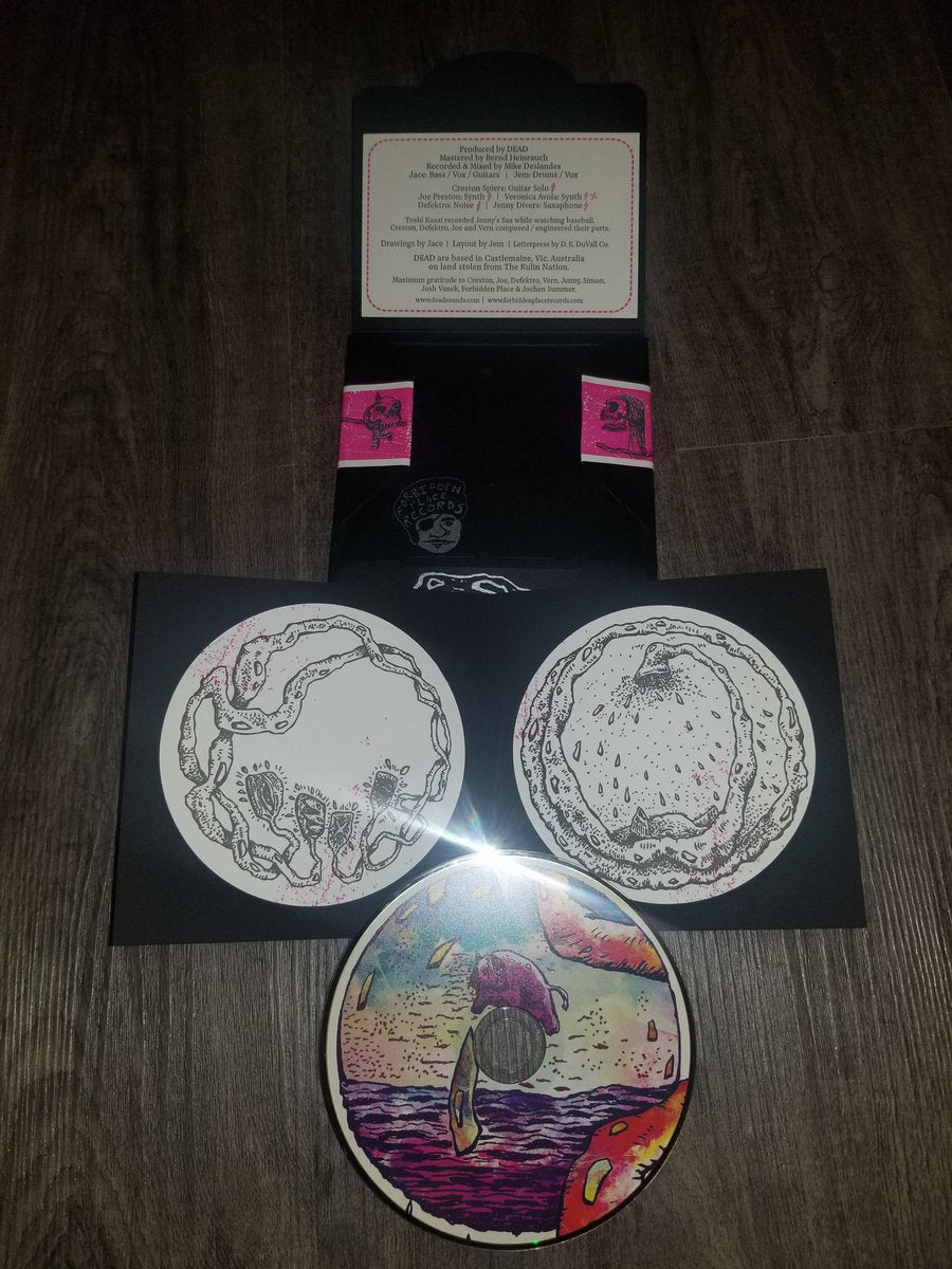 DEAD - "Raving Drooling" Compact Disc (Hand Printed)