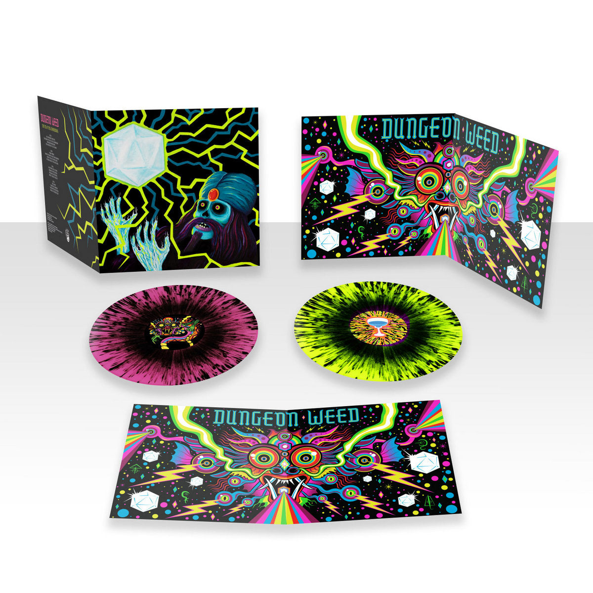 Dungeon Weed - "The Eye of the Icosahedron" Double LP Splatter Vinyl