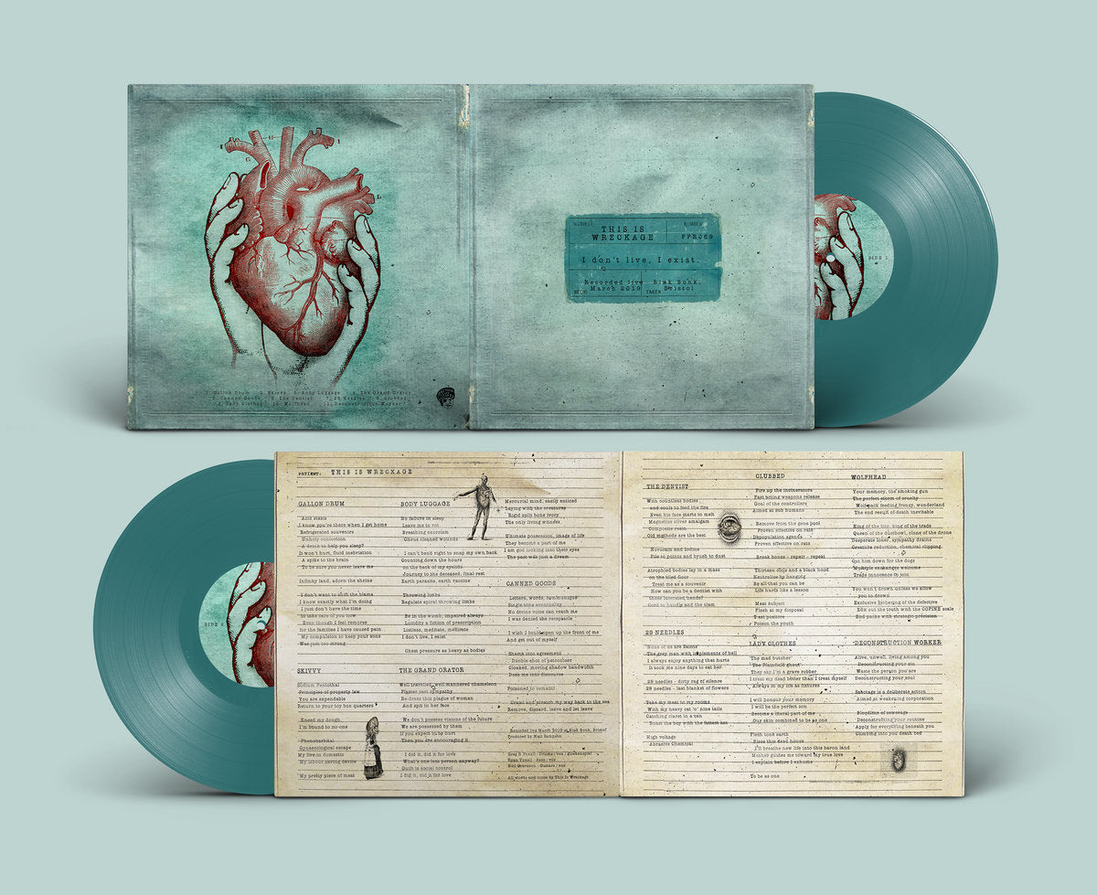 This Is Wreckage - "I Don't Live. I Exist" Deluxe Blue Vinyl LP