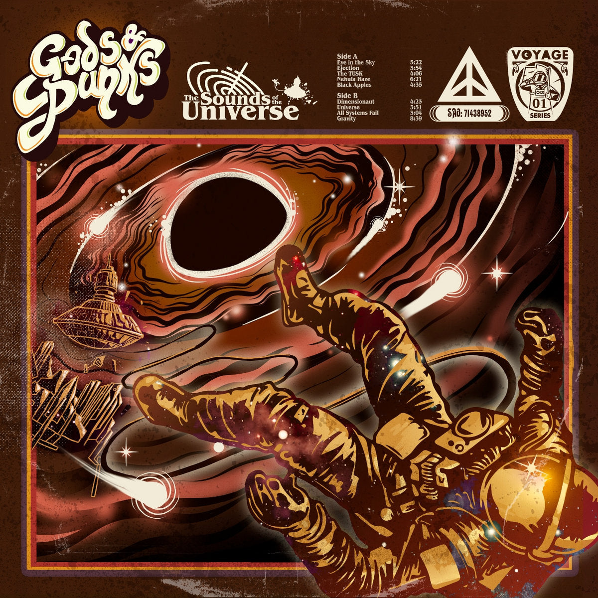 Gods & Punks - "The Sounds of the Universe" Golden Vinyl LP